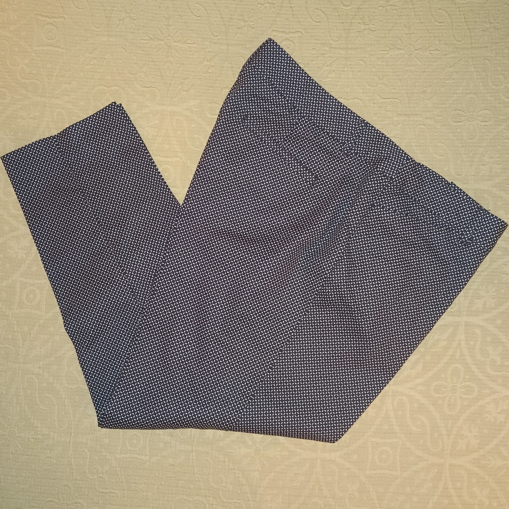 Liz Claiborne Women's Black Patterned Tailored Chinos SZ14